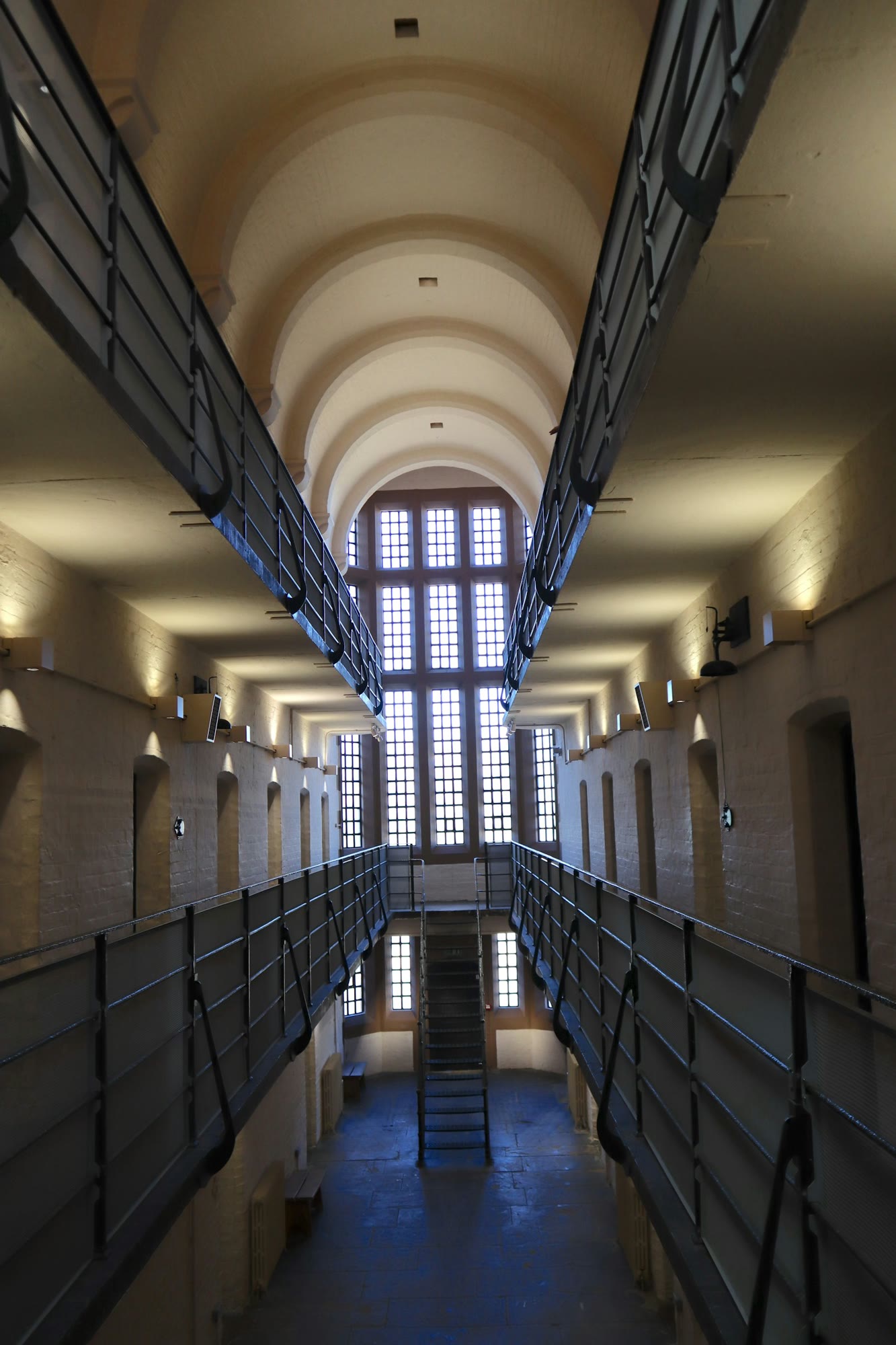 a very large building with some stairs in it